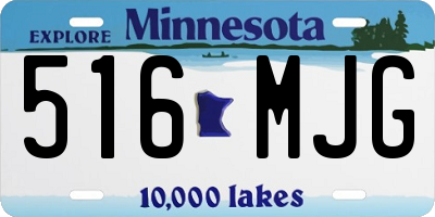 MN license plate 516MJG