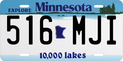 MN license plate 516MJI