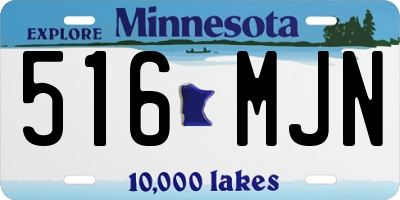 MN license plate 516MJN