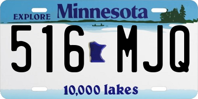 MN license plate 516MJQ
