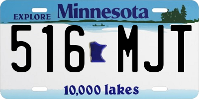 MN license plate 516MJT