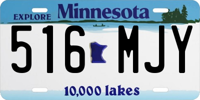 MN license plate 516MJY