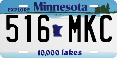 MN license plate 516MKC