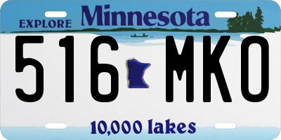 MN license plate 516MKO