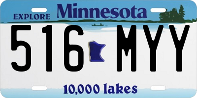 MN license plate 516MYY
