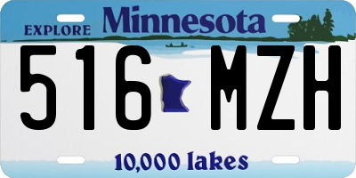 MN license plate 516MZH