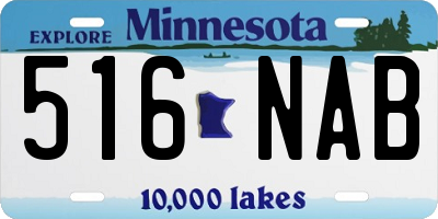 MN license plate 516NAB