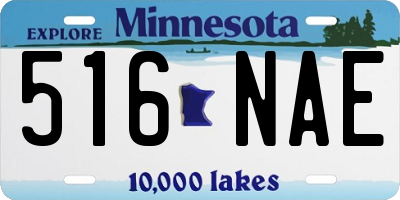 MN license plate 516NAE
