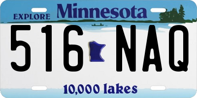 MN license plate 516NAQ