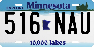MN license plate 516NAU