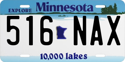 MN license plate 516NAX