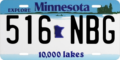 MN license plate 516NBG