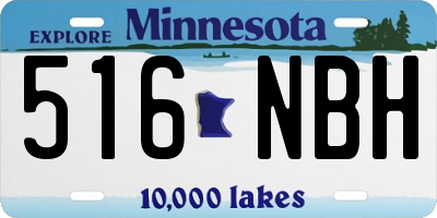 MN license plate 516NBH