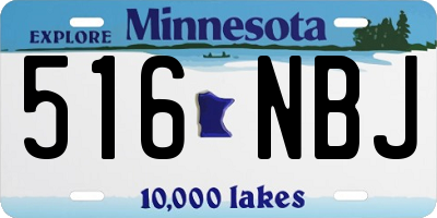 MN license plate 516NBJ
