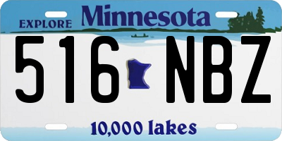 MN license plate 516NBZ