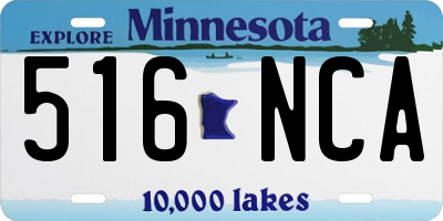 MN license plate 516NCA