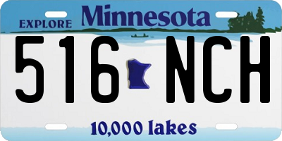 MN license plate 516NCH