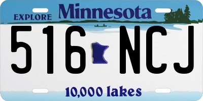 MN license plate 516NCJ