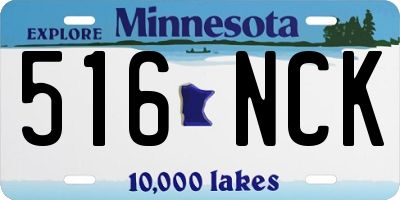 MN license plate 516NCK