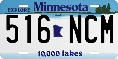 MN license plate 516NCM