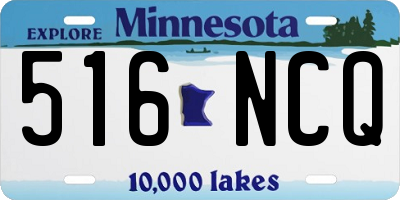 MN license plate 516NCQ