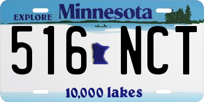 MN license plate 516NCT
