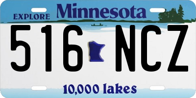 MN license plate 516NCZ