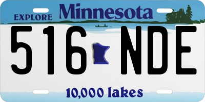 MN license plate 516NDE