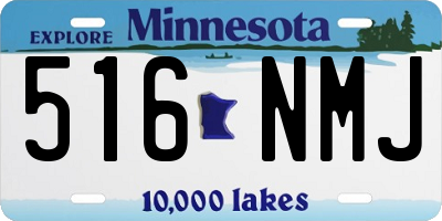 MN license plate 516NMJ