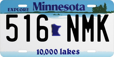 MN license plate 516NMK