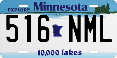 MN license plate 516NML
