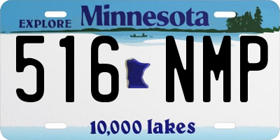 MN license plate 516NMP