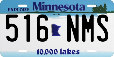 MN license plate 516NMS