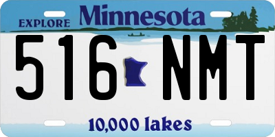 MN license plate 516NMT