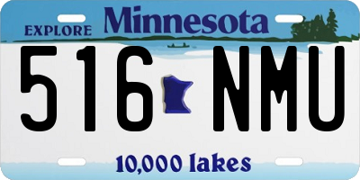 MN license plate 516NMU