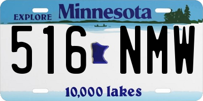 MN license plate 516NMW