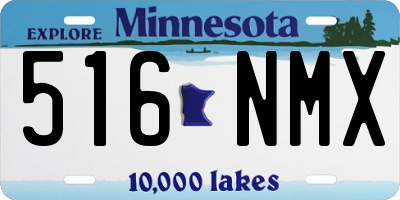 MN license plate 516NMX