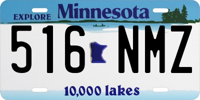MN license plate 516NMZ