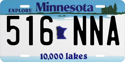 MN license plate 516NNA