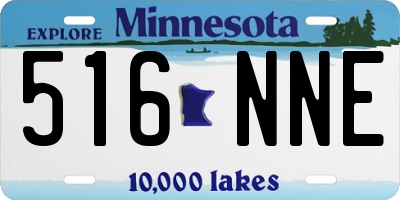 MN license plate 516NNE