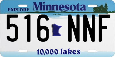 MN license plate 516NNF