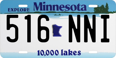 MN license plate 516NNI