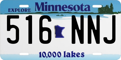 MN license plate 516NNJ