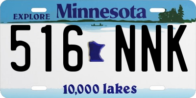 MN license plate 516NNK