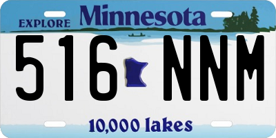 MN license plate 516NNM