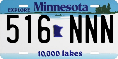 MN license plate 516NNN