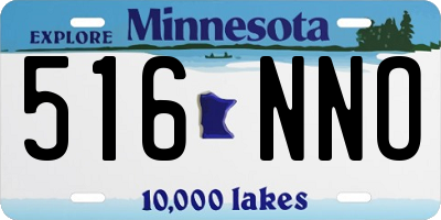 MN license plate 516NNO