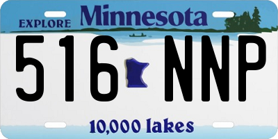 MN license plate 516NNP
