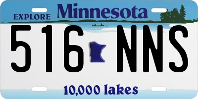 MN license plate 516NNS