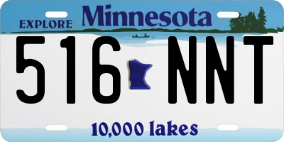 MN license plate 516NNT